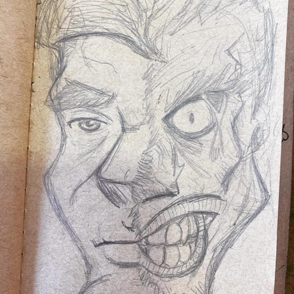 Two Face Pencils and Inks